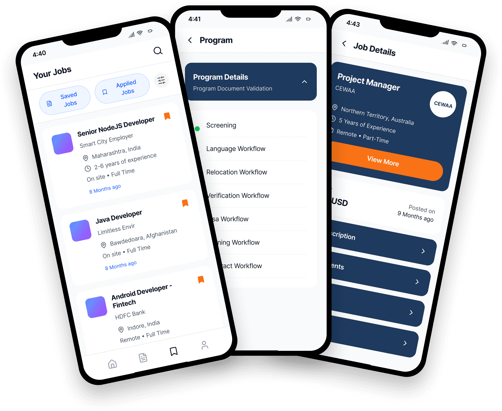 TalentSure Mobile App Screenshots