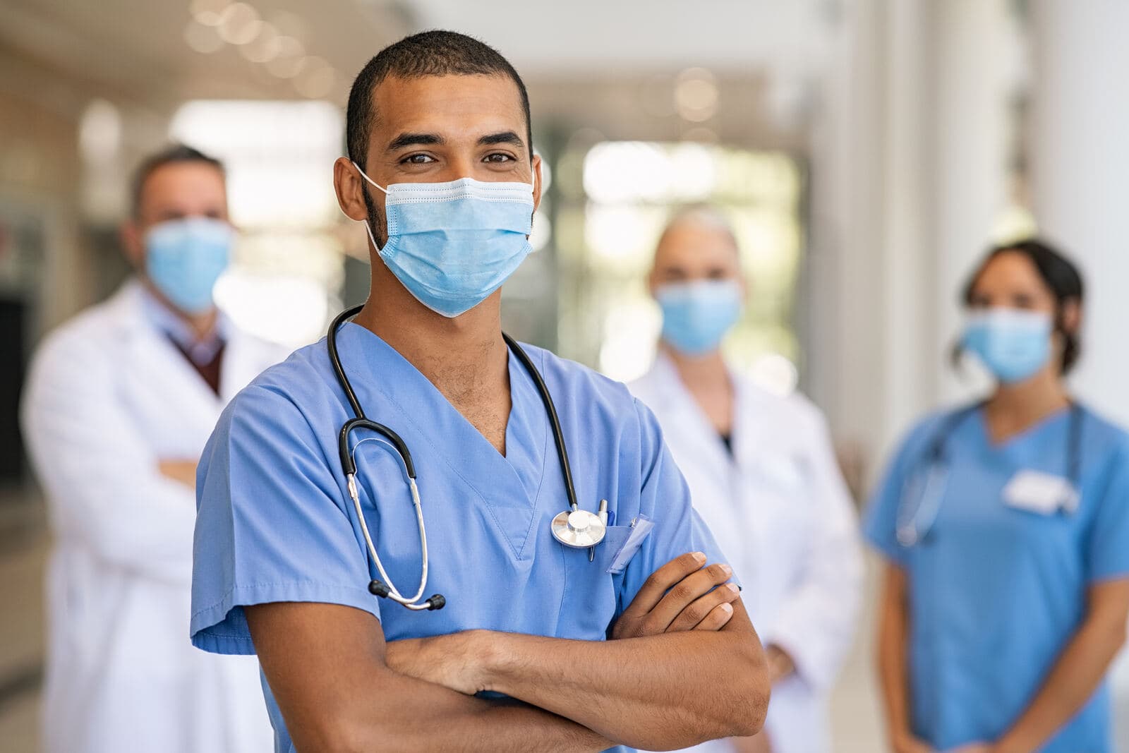 International nursing team in a German hospital