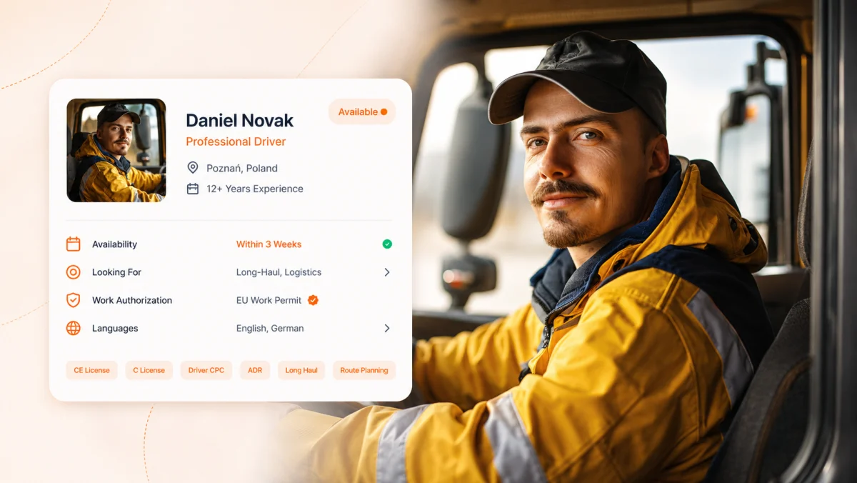 International professional truck driver